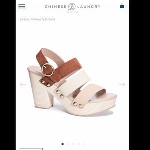 Chinese Laundry Flower Heeled Sandal